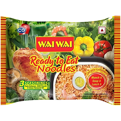 Wai Wai Ready To Eat Chicken Flavoured Instant Noodles, 65 g